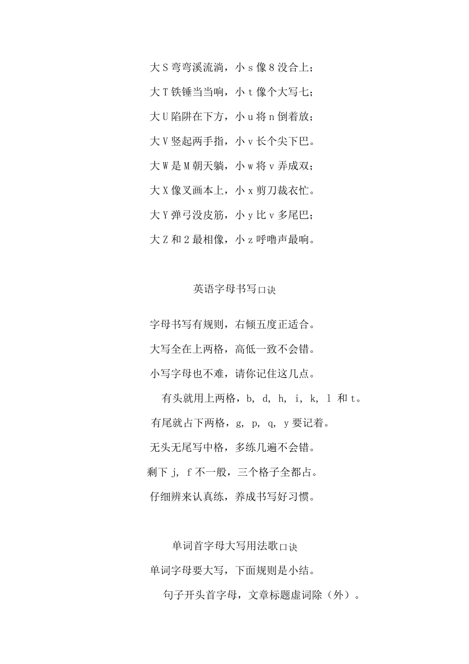 初中英语语法口诀大汇总_第2页