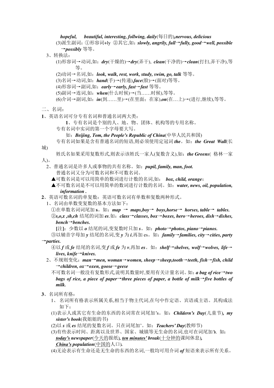 初中英语语法大全上海重点中学语法整理_第2页