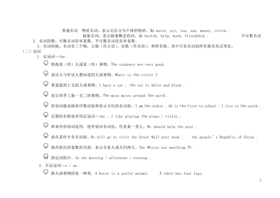 初中英语语法总复习_第2页