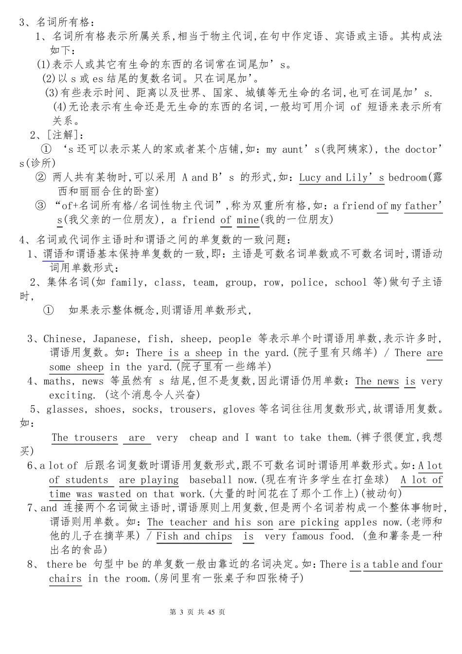 初中英语语法知识点总结(最新最全)_第3页