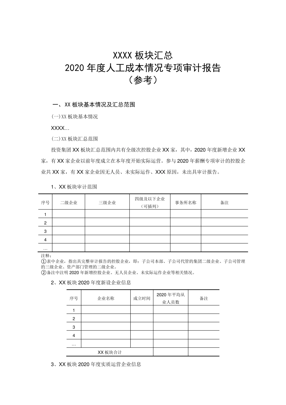 国有企业薪酬专项审计报告_第1页