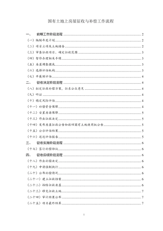 国有土地上房屋征收与补偿工作流程