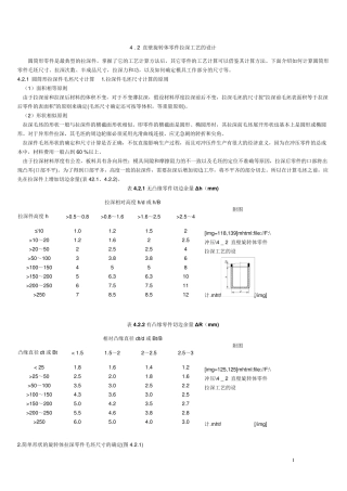 圆筒拉深件毛坯尺寸计算