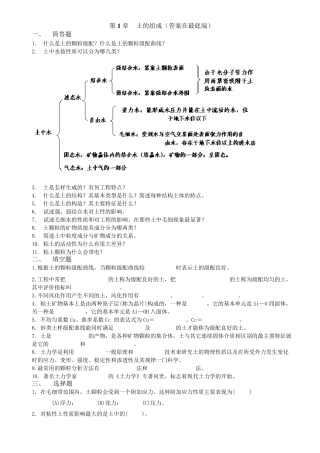 土力学与地基基础习题集与答案第1章