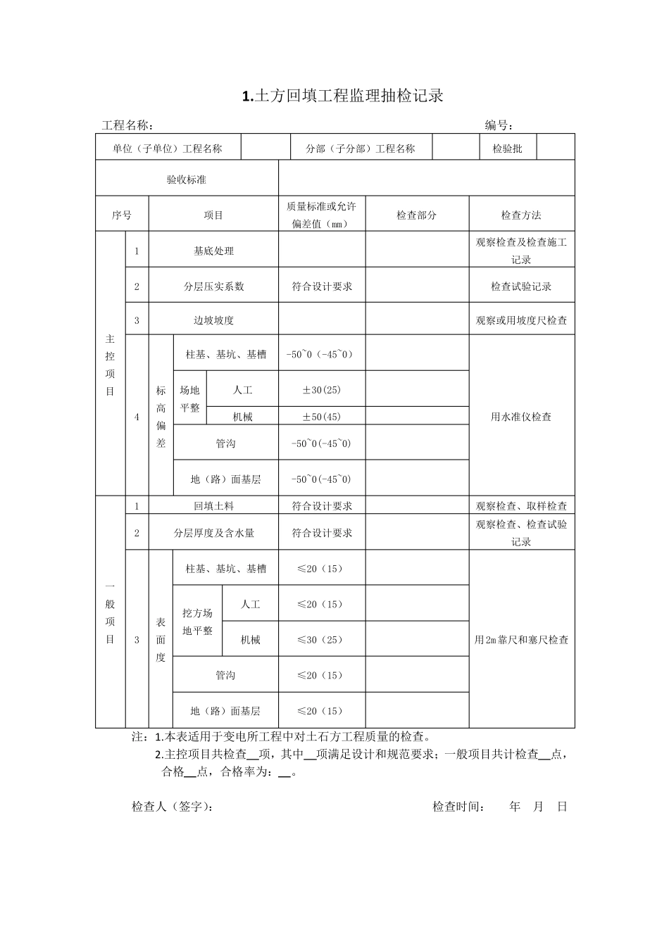 土建监理抽检记录_第2页