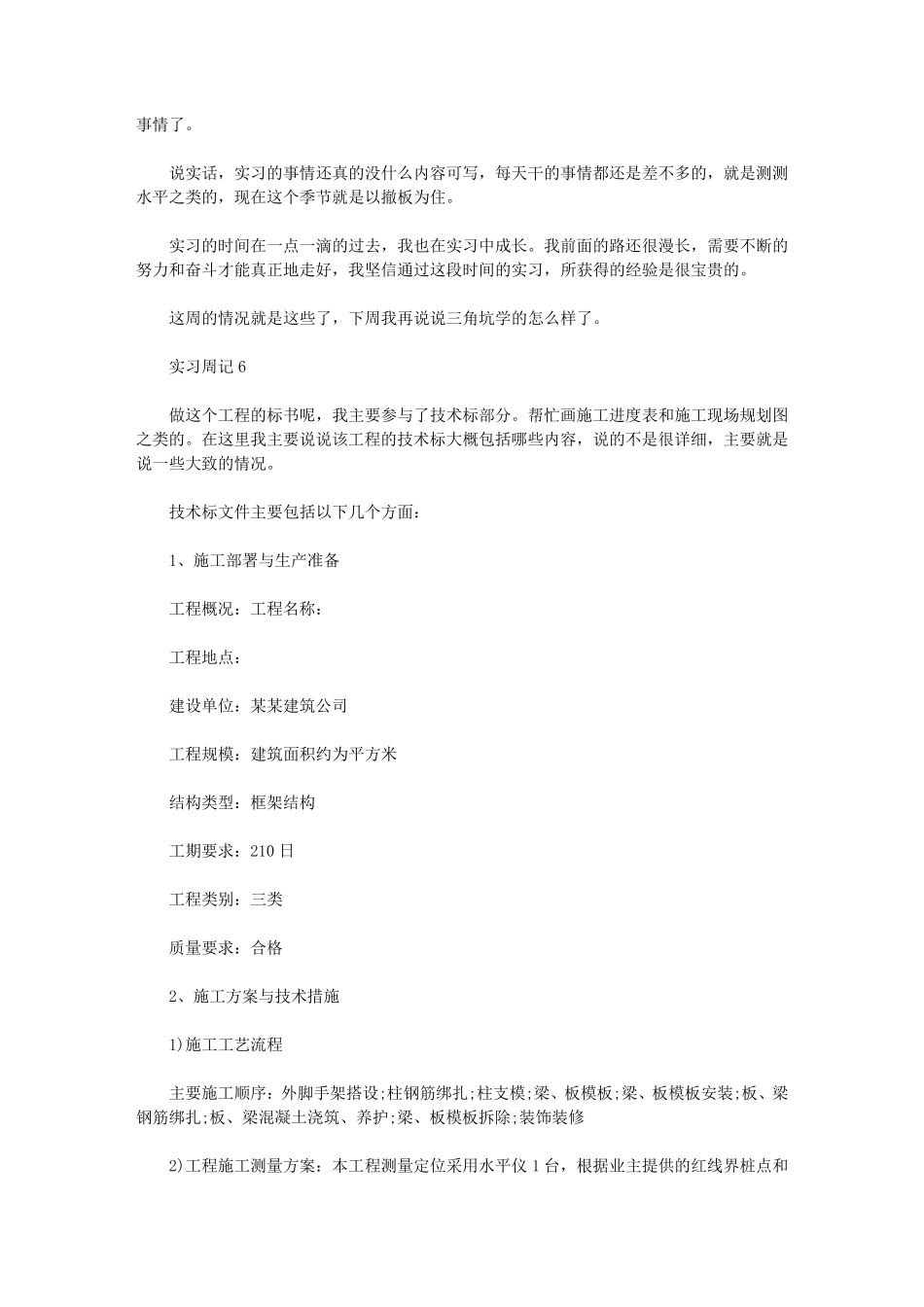 土木工程专业实习周记10篇_第3页