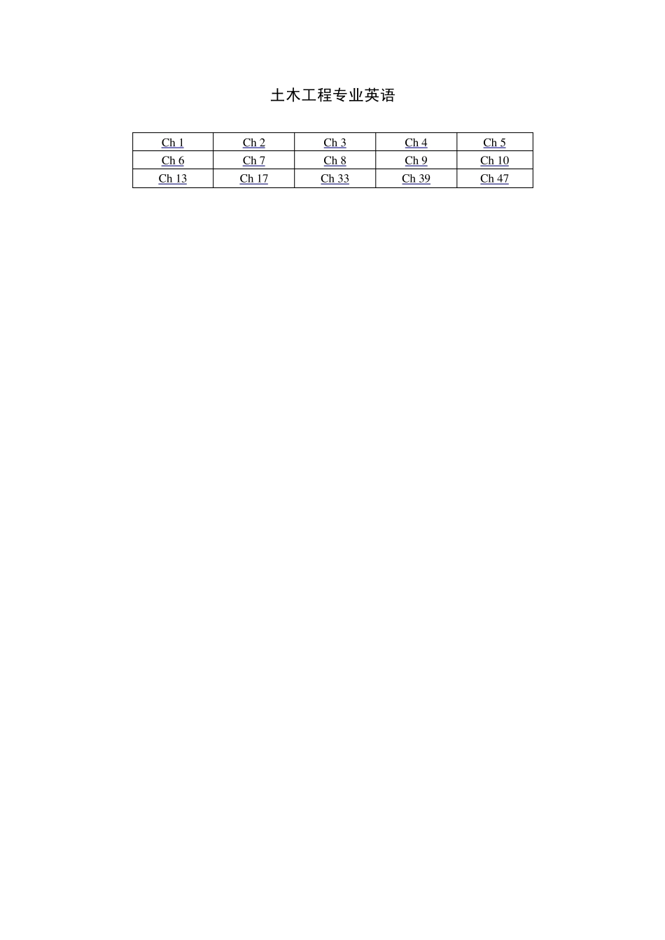 土木工程专业英语单词_第1页