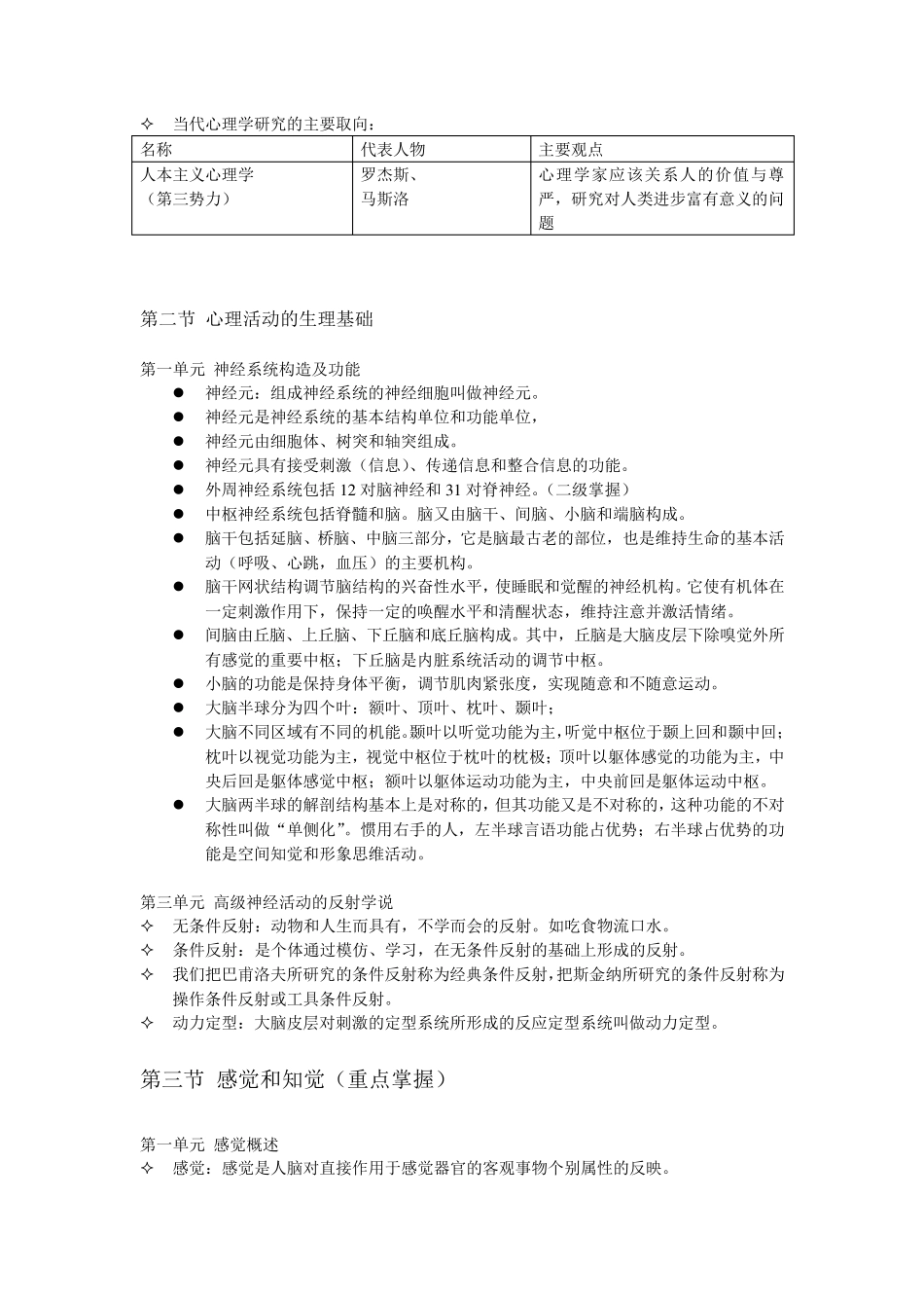 基础心理学知识要点_第2页
