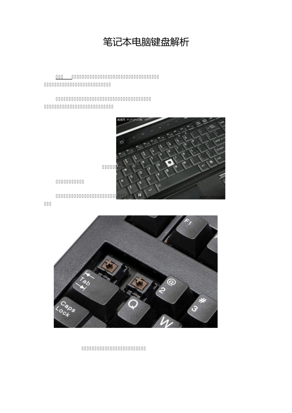 基础知识笔记本电脑键盘_第1页