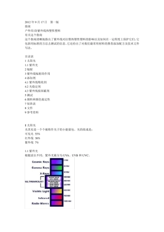 塑料耐光性分析