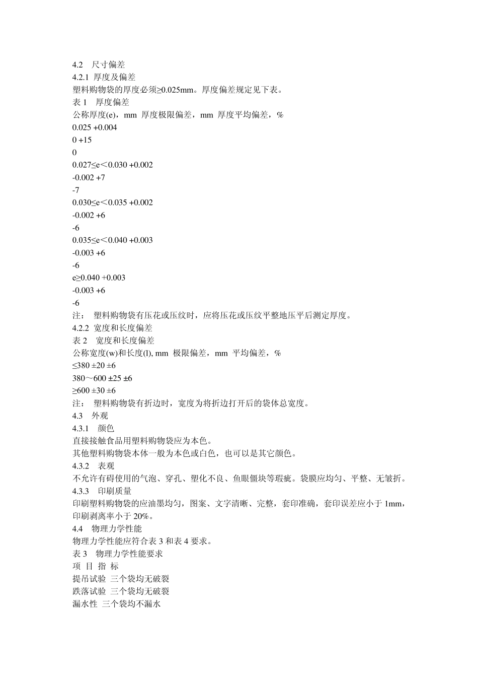 塑料购物袋技术标准_第2页