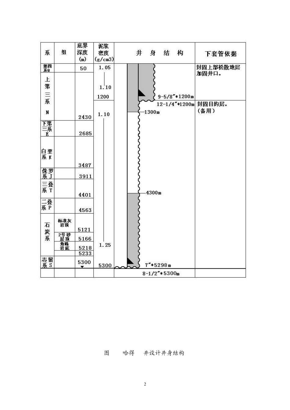 塔里木非常规井身结构及套管程序设计(方案与可行性分析)_第3页
