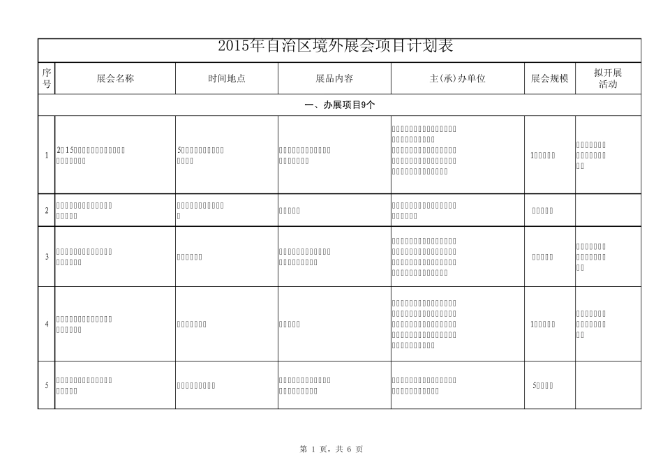 境外展览会2015年_第1页