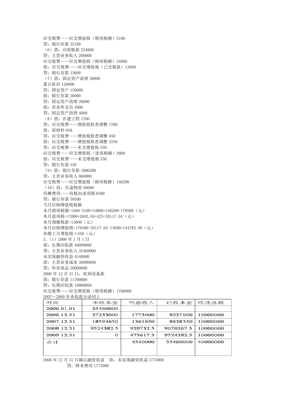 增值税会计核算题_第3页