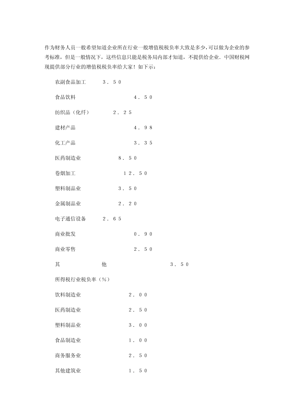 增值税税负分析_第1页