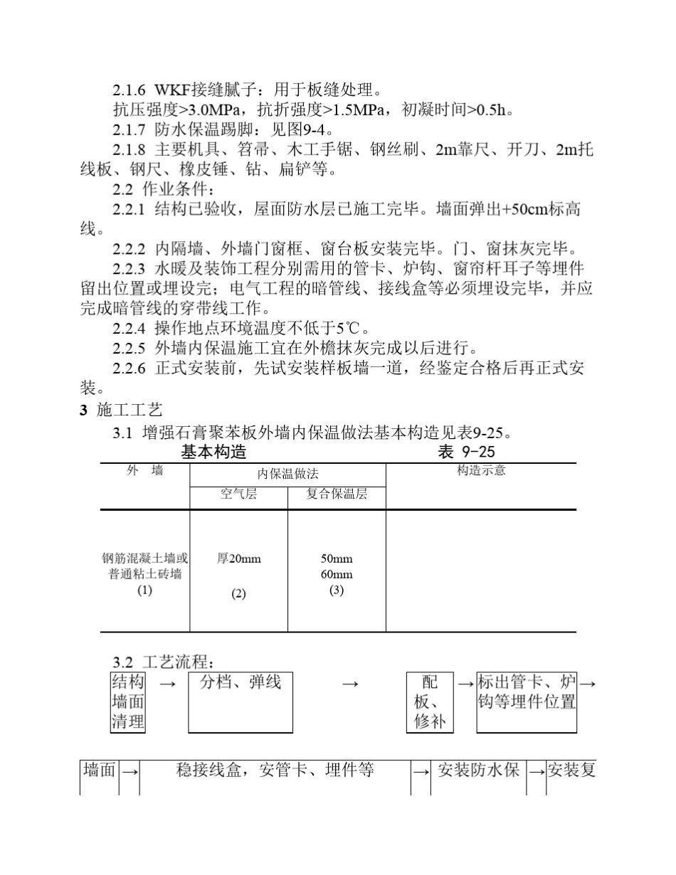 增强石膏聚苯复合板外墙内保温施工工艺_第2页