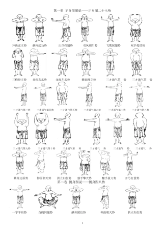 增演易筋洗髓内功图贴墙版