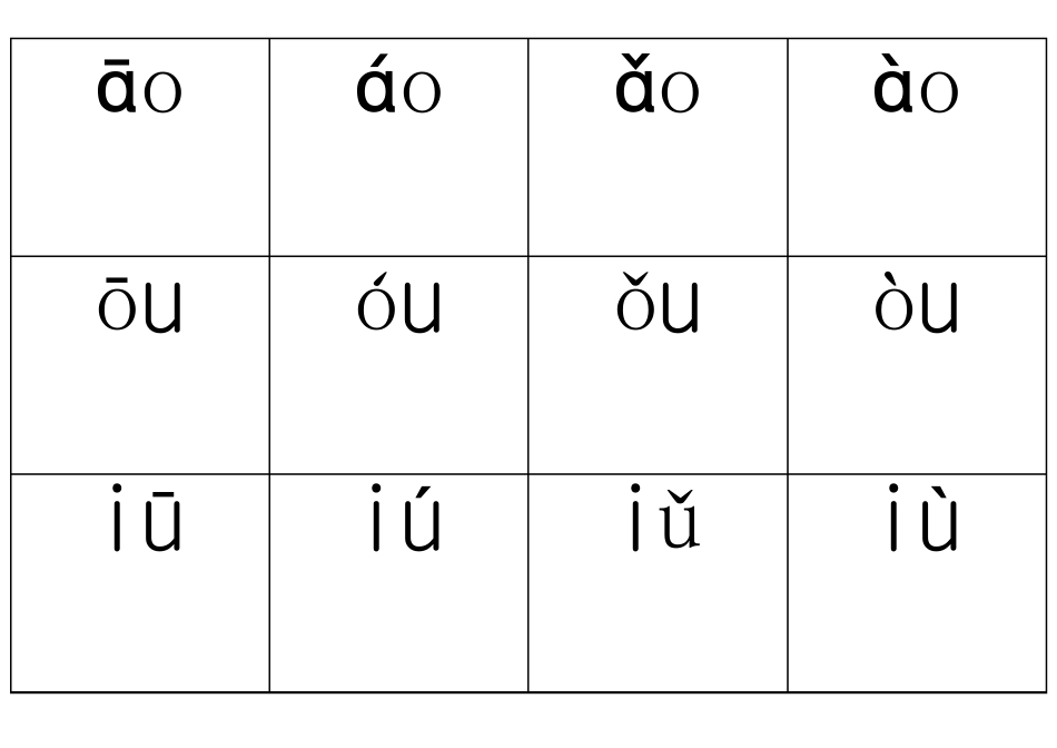 声母与复韵母、三拼音四声拼读卡片_第2页