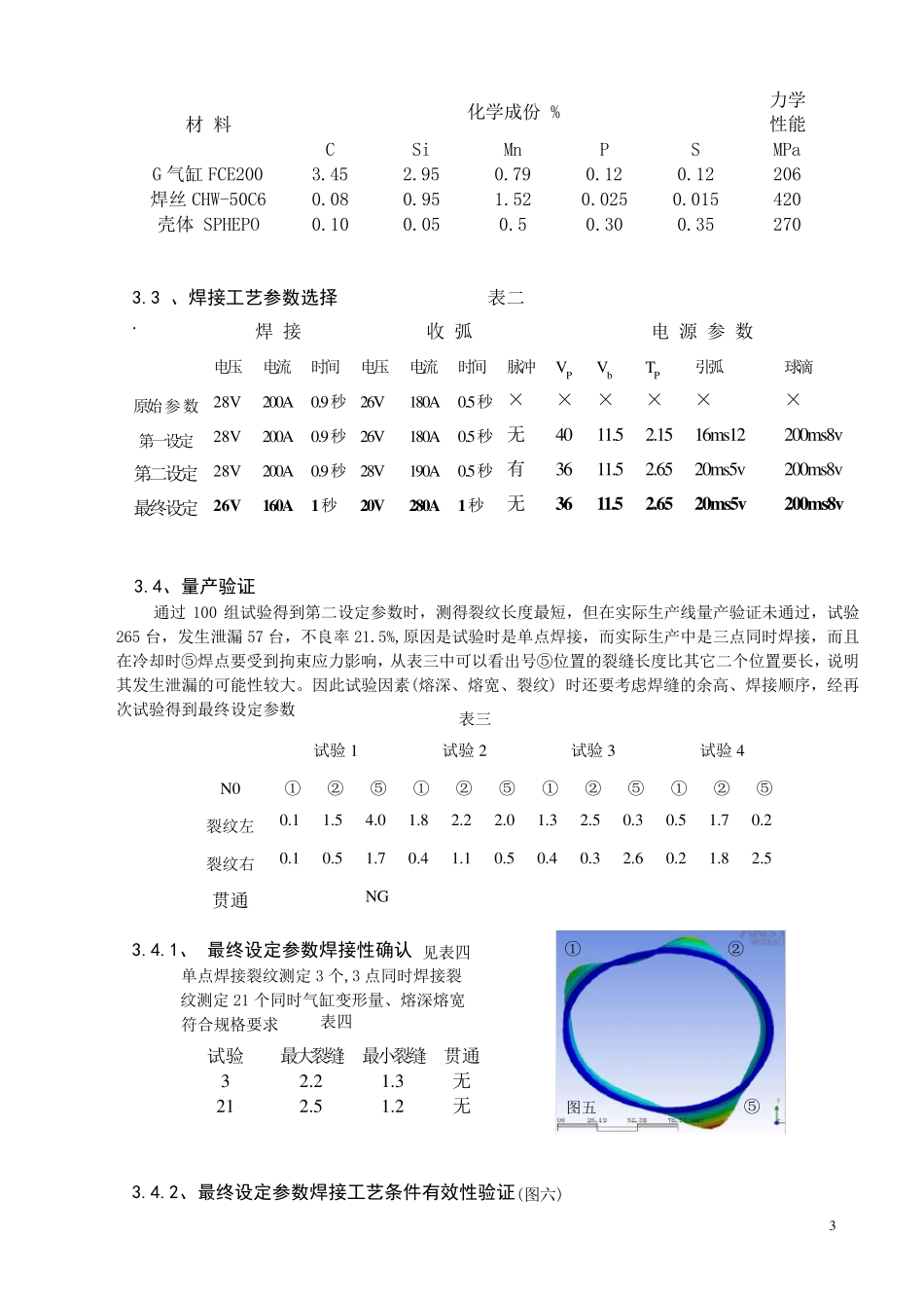壳体MAG点焊工艺参数研焊接及究_第3页