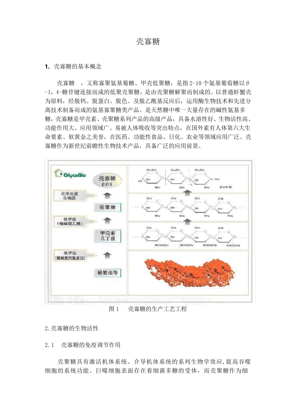 壳寡糖_综述_第1页