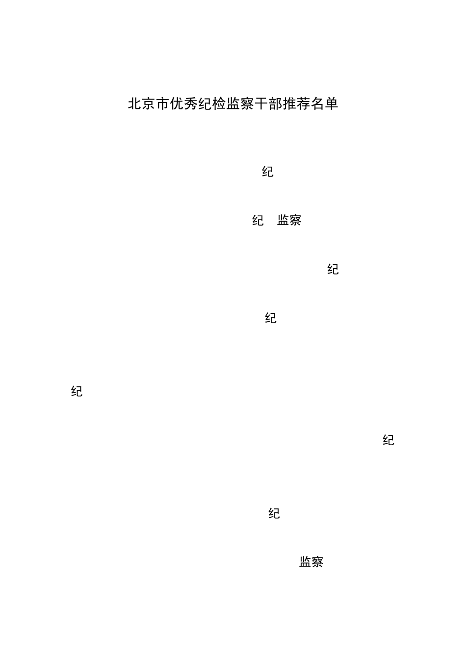 处察监组检纪局化文市驻局察监委纪市京北、52_第3页