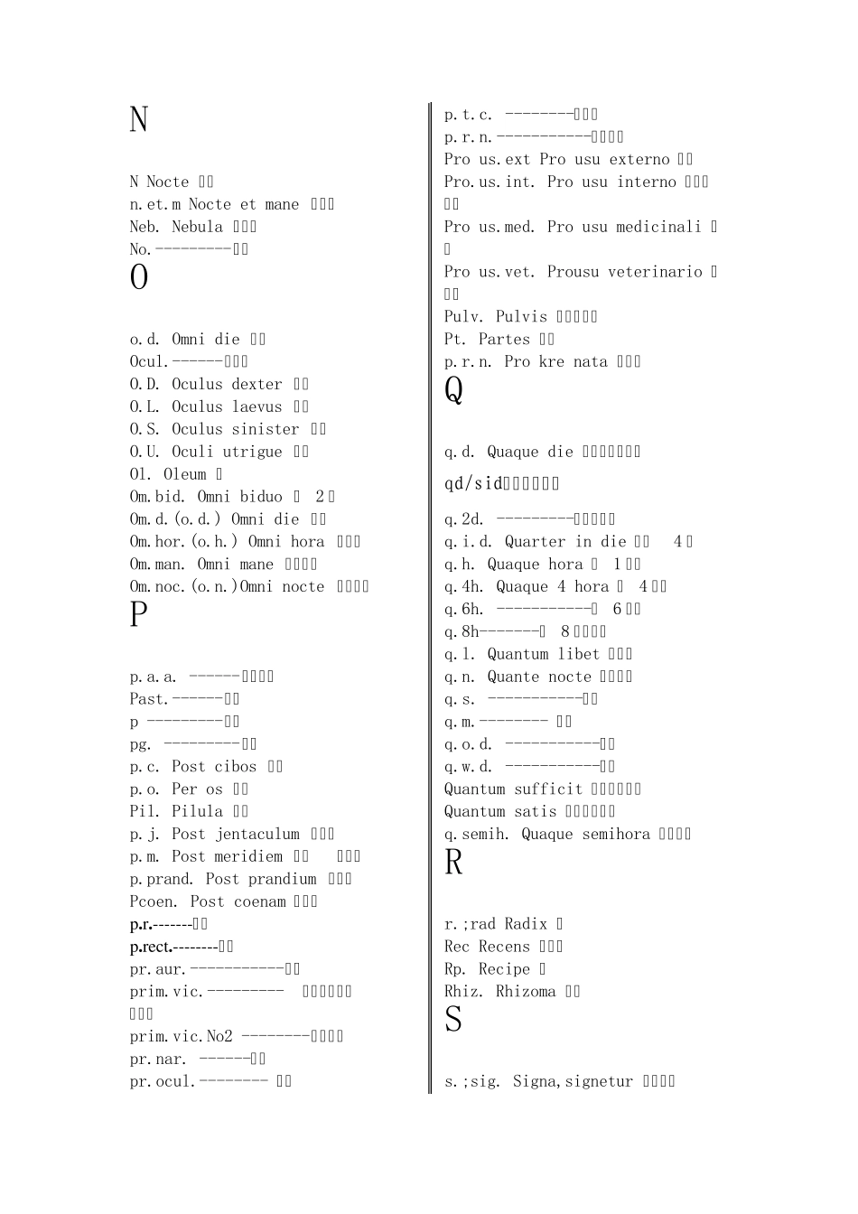 处方中的缩写及其意义_第3页