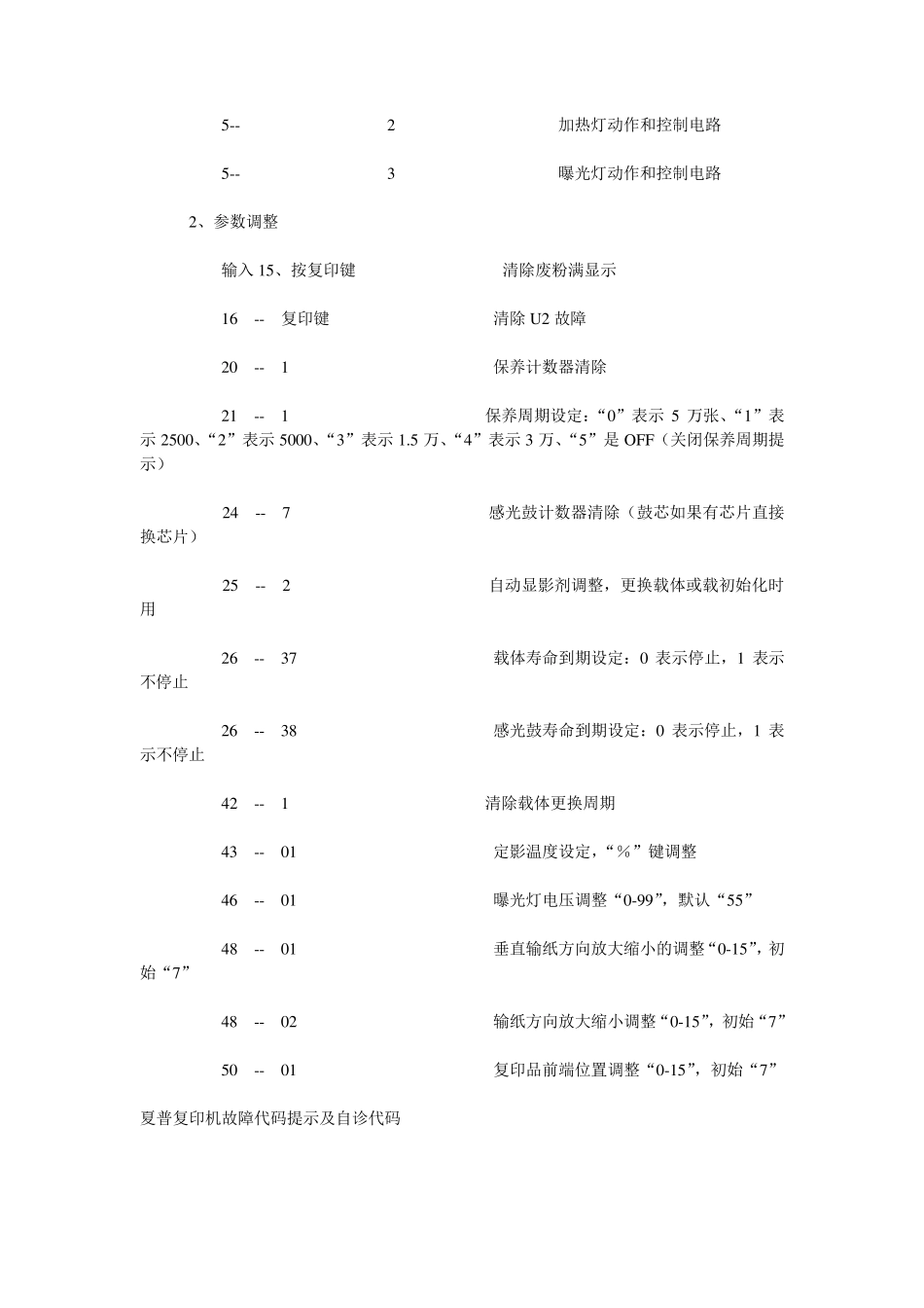 复印机维修代码大全_第2页