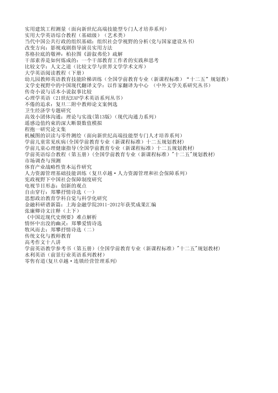 复旦大学出版社学术图书重点推荐图书_第3页