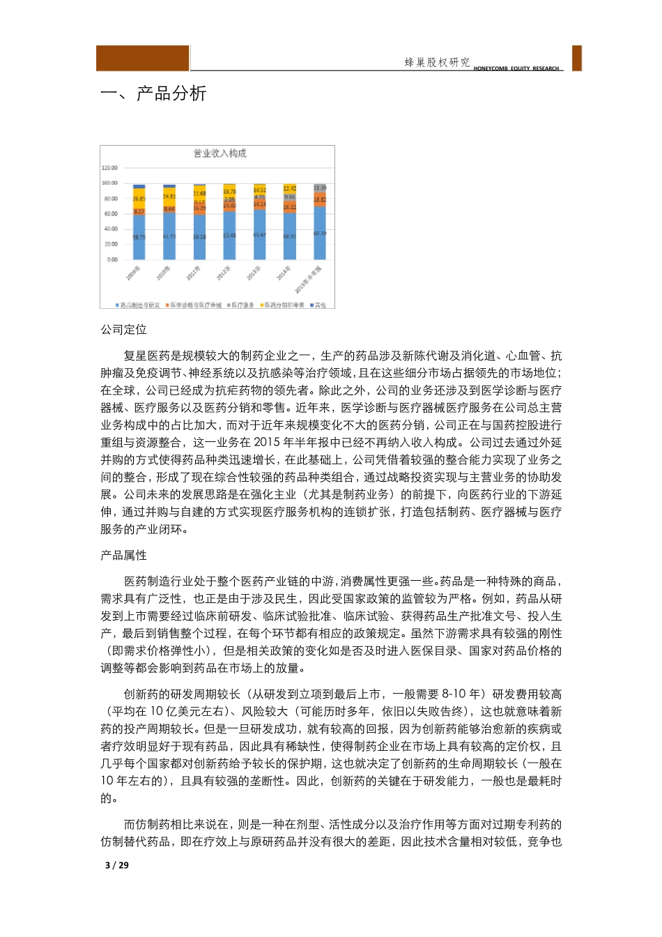 复星医药投资价值分析_第3页