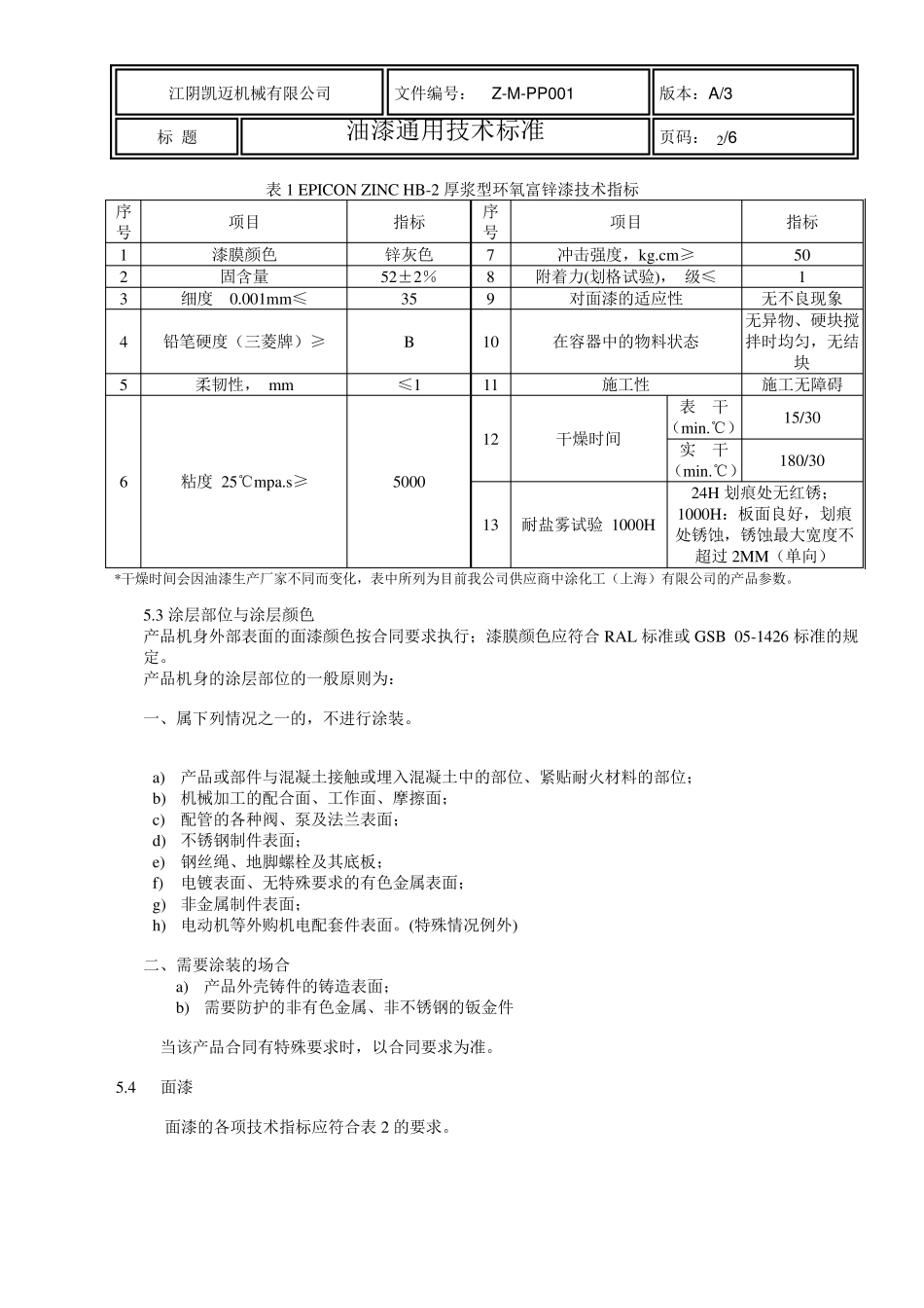 外企油漆通用技术标准(非常完整)_第2页