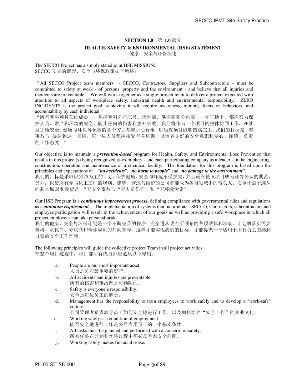 外企项目安全管理(HSE)计划书_第3页