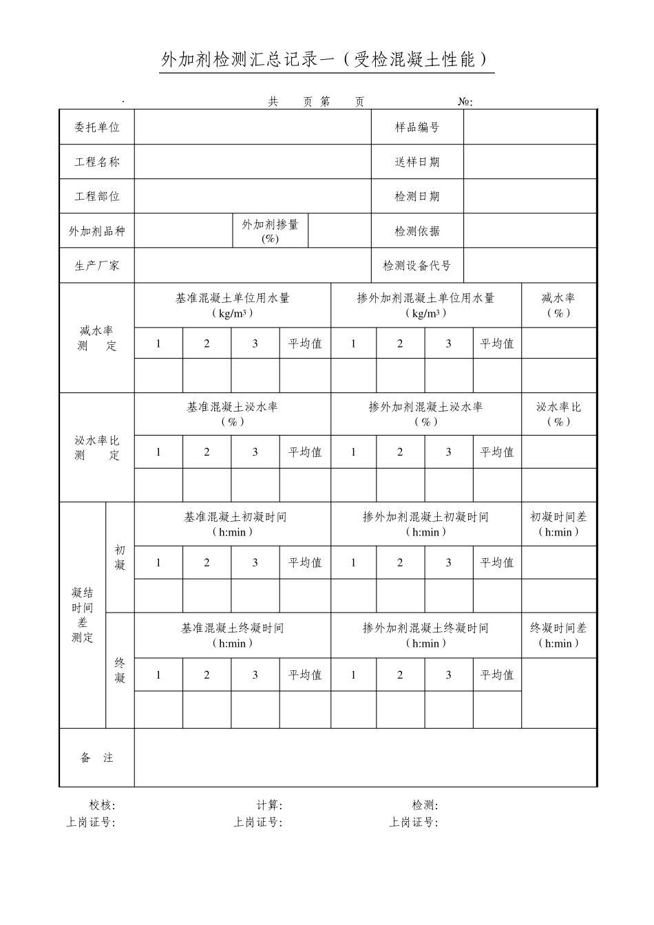 外加剂检测指导书(表式)_第2页