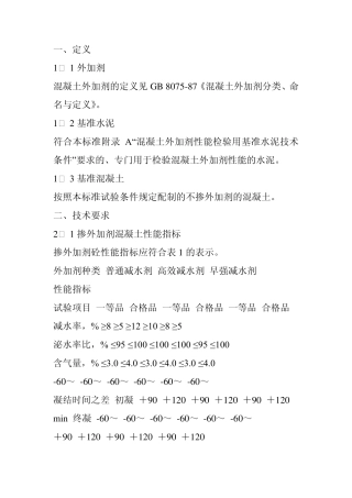 外加剂试验方法