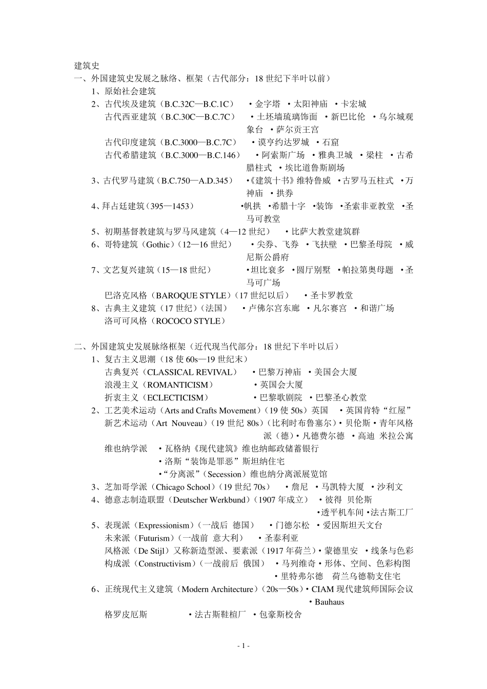外国建筑史(东南大学)建筑_考研_笔记_第1页