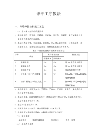 外墙弹性涂料施工工艺