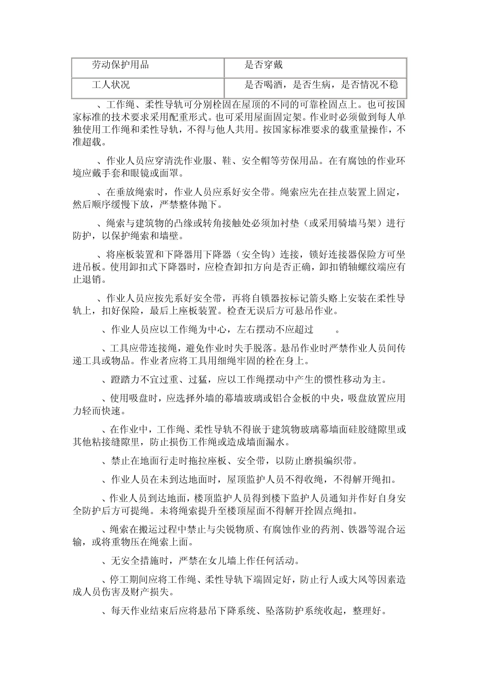 外墙清洗作业人员操作规程_第2页