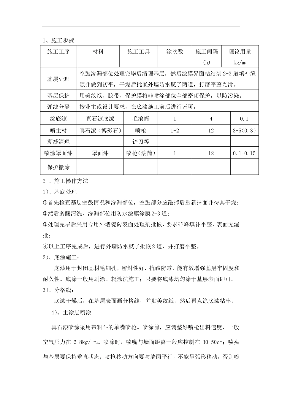 外墙瓷砖翻新真石漆施工方案_第3页