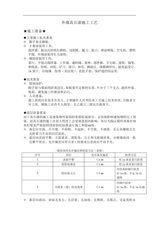 外墙真石漆的施工工艺