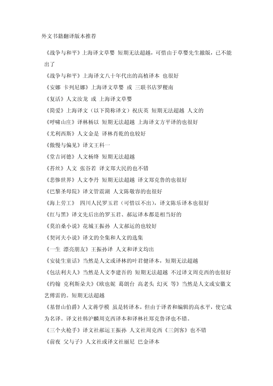 外文书籍翻译版本推荐_第1页