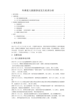 外滩重大踩踏事故发生机理分析
