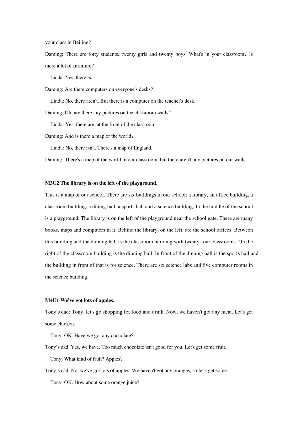 外研版七年级英语上册电子版课文七上外研版英语电子书_第3页