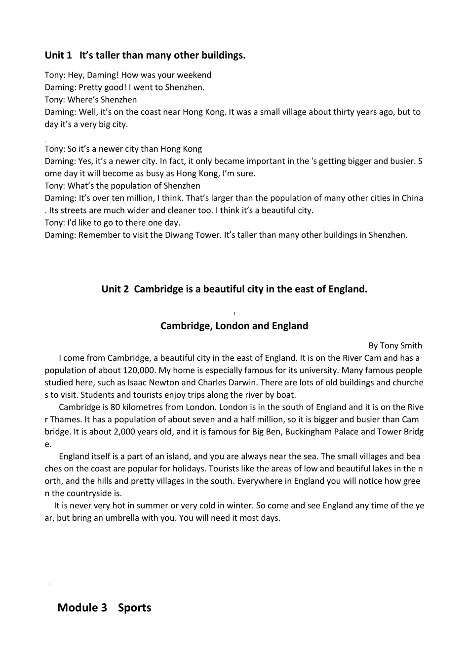 外研版八年级上册英语课文电子版_第2页