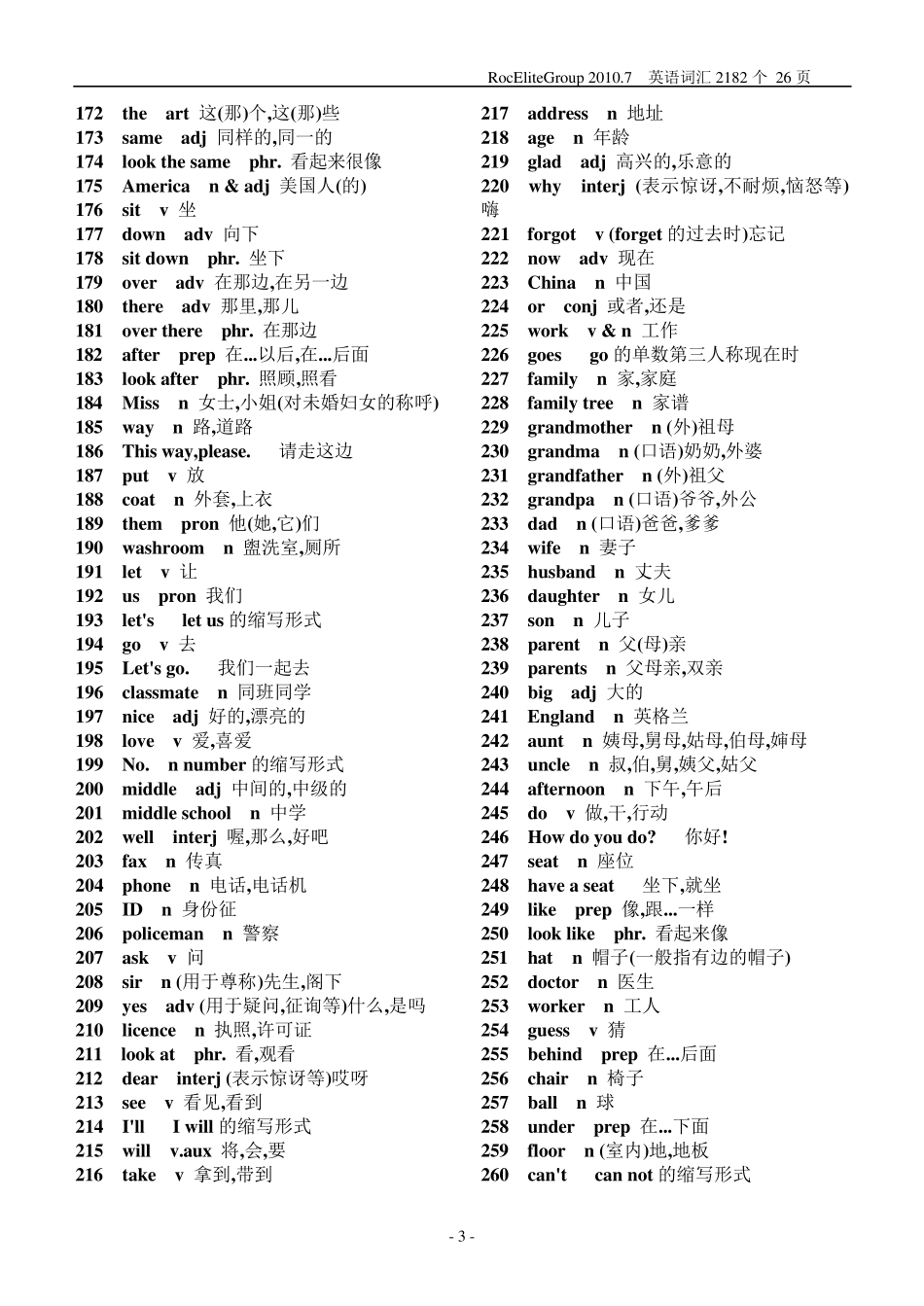 外研版初一到初三全英语单词表_第3页