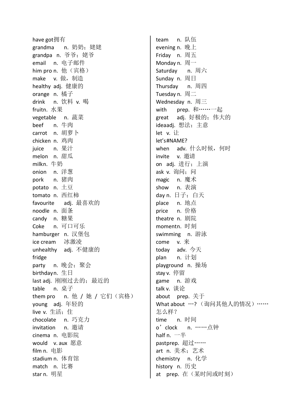 外研版初中三年全部英语单词表_第2页