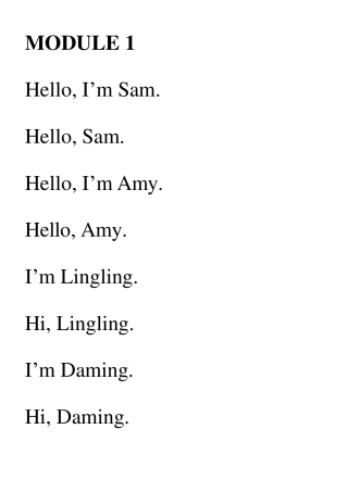 外研版小学三年级上册英语课文