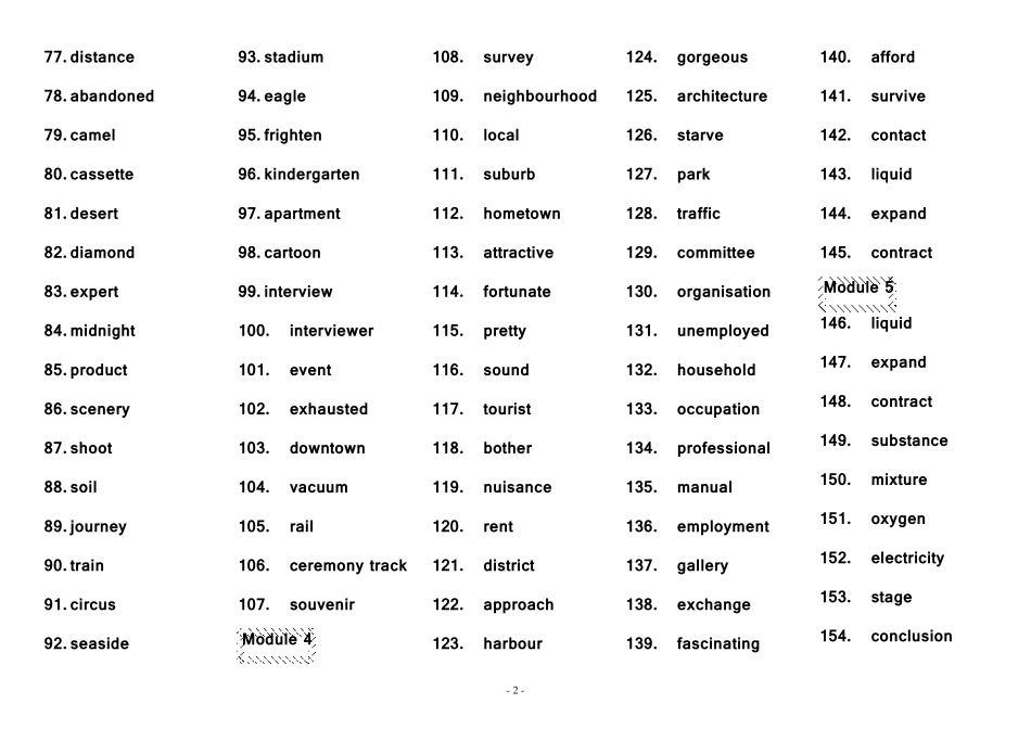 外研版英语必修一—选修七单词(英译汉)_第2页