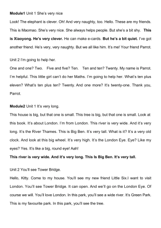 外研版英语电子课文三年级下