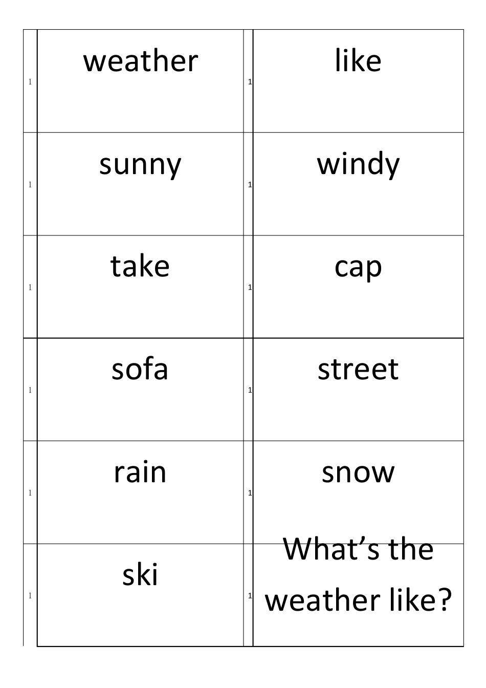 外研社新标准英语一年级起点二年级下册单词手册_第1页