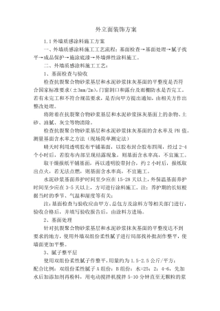 外立面装饰方案