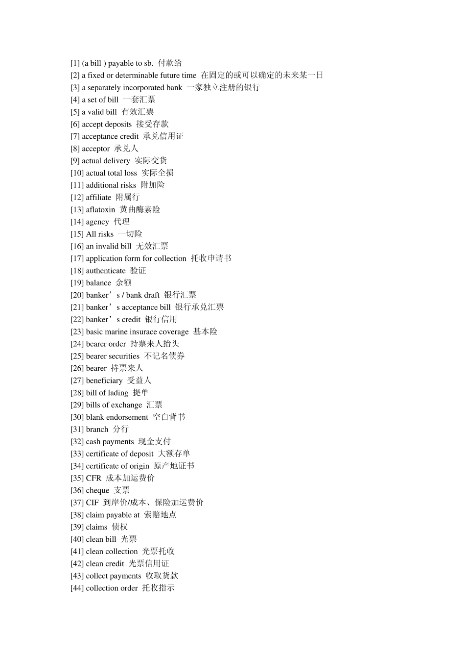 外贸专业词汇_第1页